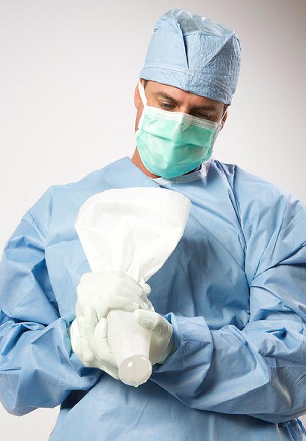 Keller Funnel™ demonstration photo courtesy of Keller Medical, Inc.